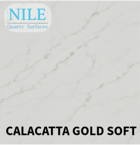 A polished Nile Stone Quartz worktop with a natural texture