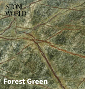 A luxurious marble worktop with natural veining, adding elegance to a classic kitchen.
