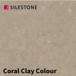 A light beige granite worktop with subtle veining for a classic kitchen style.