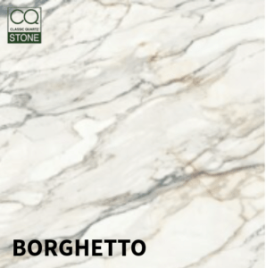 A bespoke marble countertop by Serene Stones, offering a timeless aesthetic.