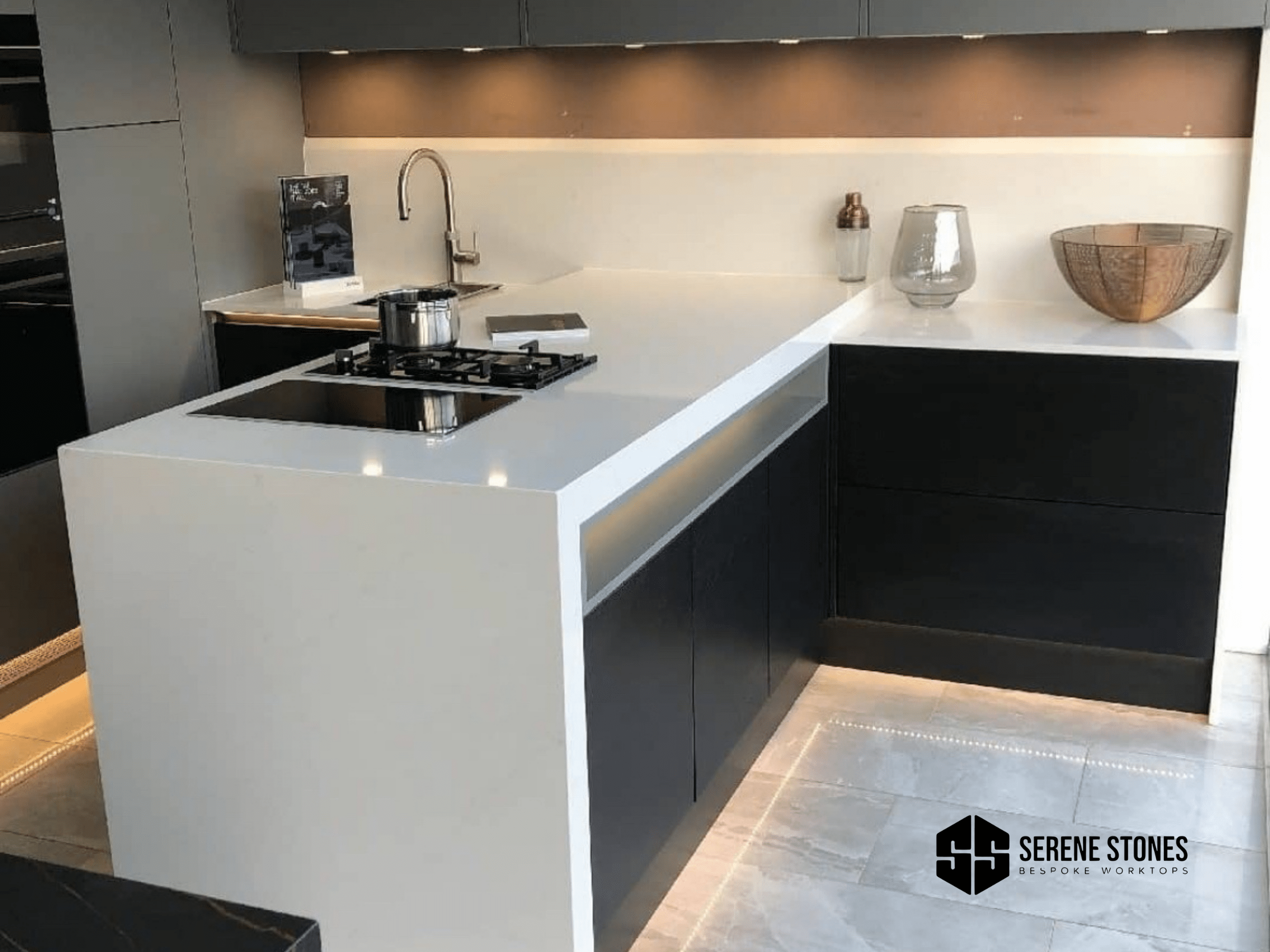 Custom stone worktops designed for your dream kitchen.