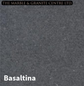 A custom marble vanity top from Serene Stones, ideal for bathrooms.