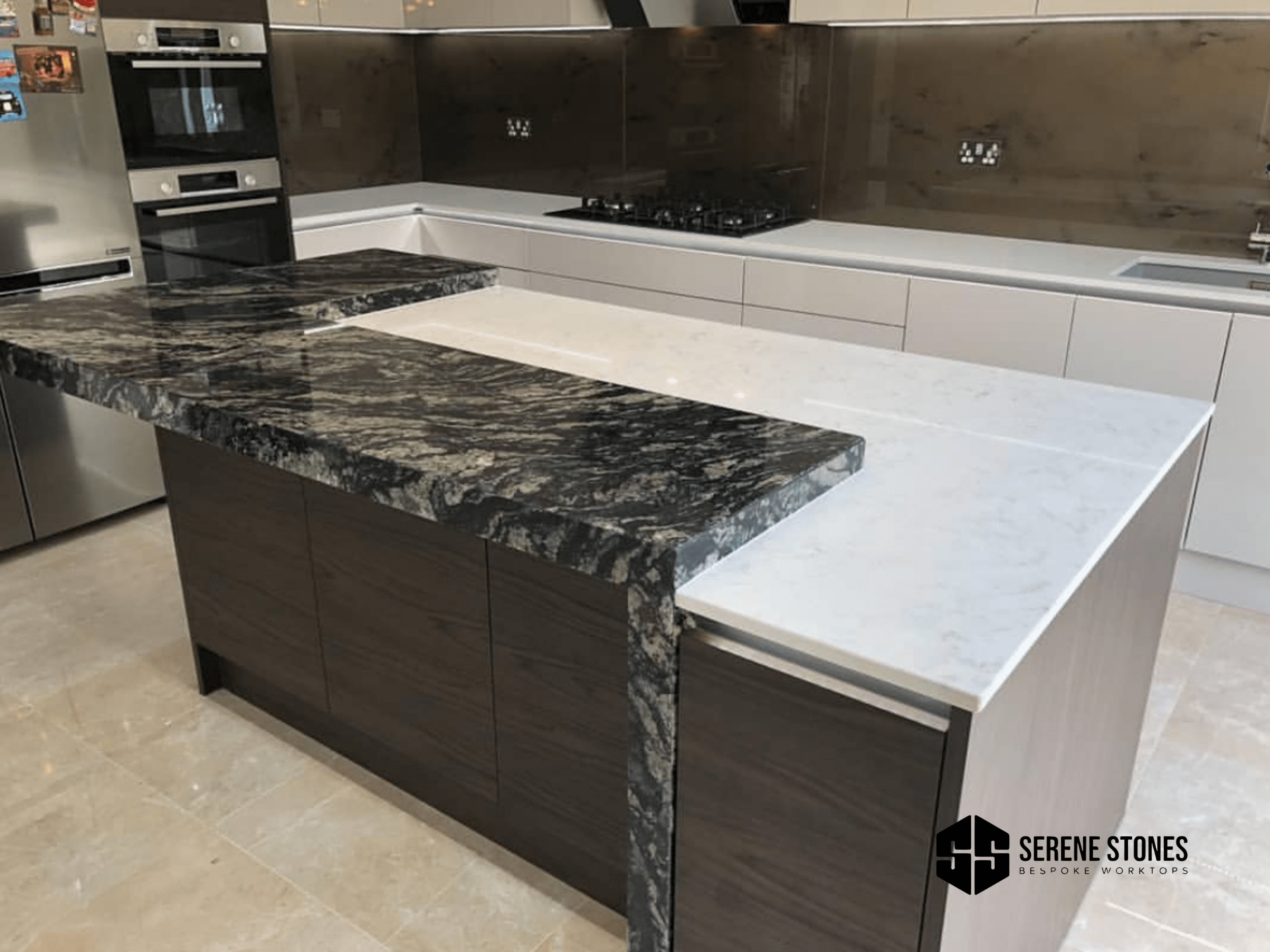 Elegant stone worktops for contemporary kitchens.