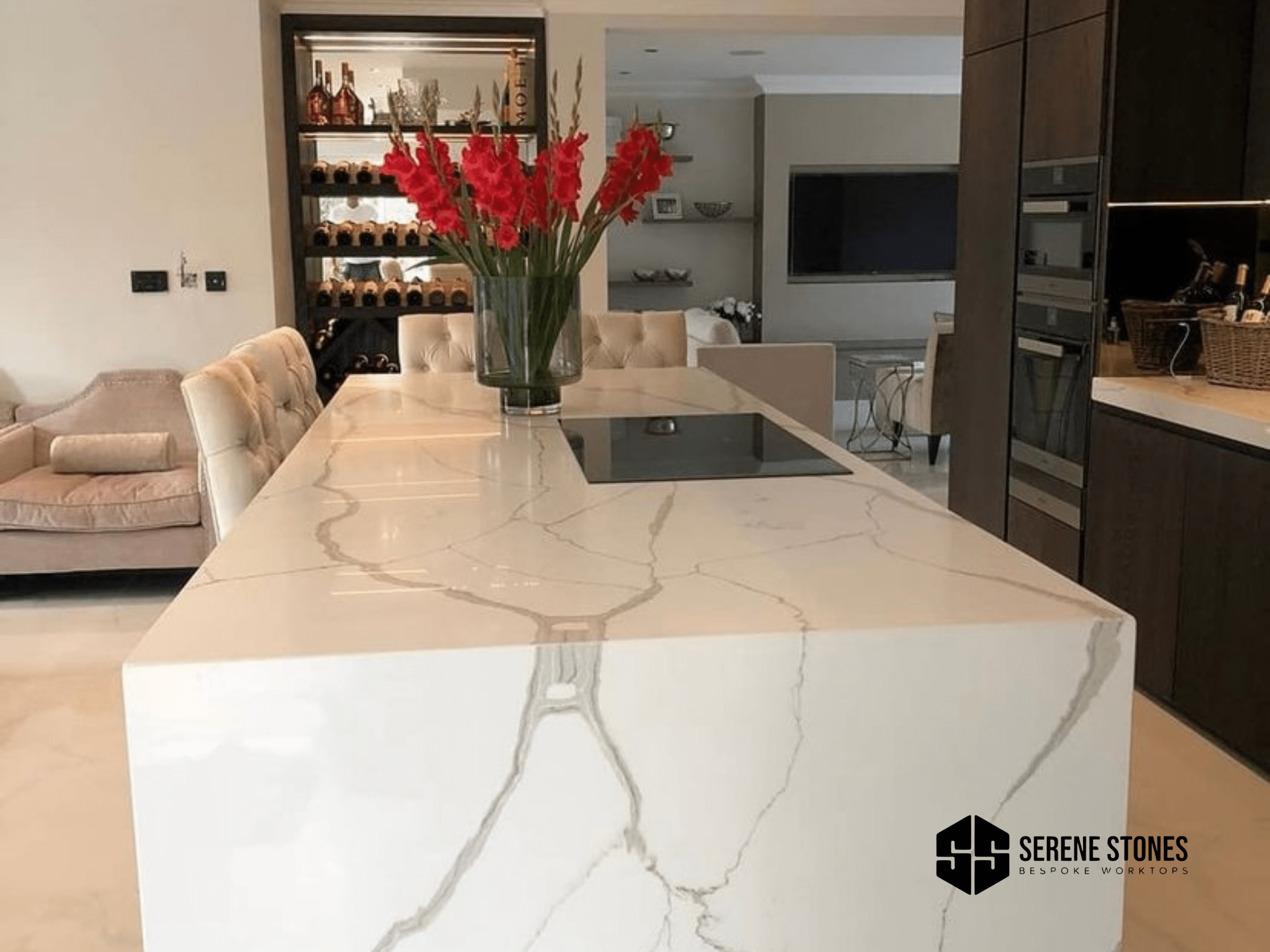 Handcrafted stone worktops from Serene Stones.
