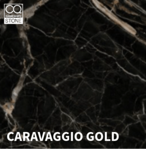 A polished granite worktop by Serene Stones, perfect for elegant kitchens.