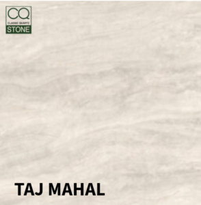 A quartz kitchen worktop from Serene Stones, featuring a stunning polished finish.
