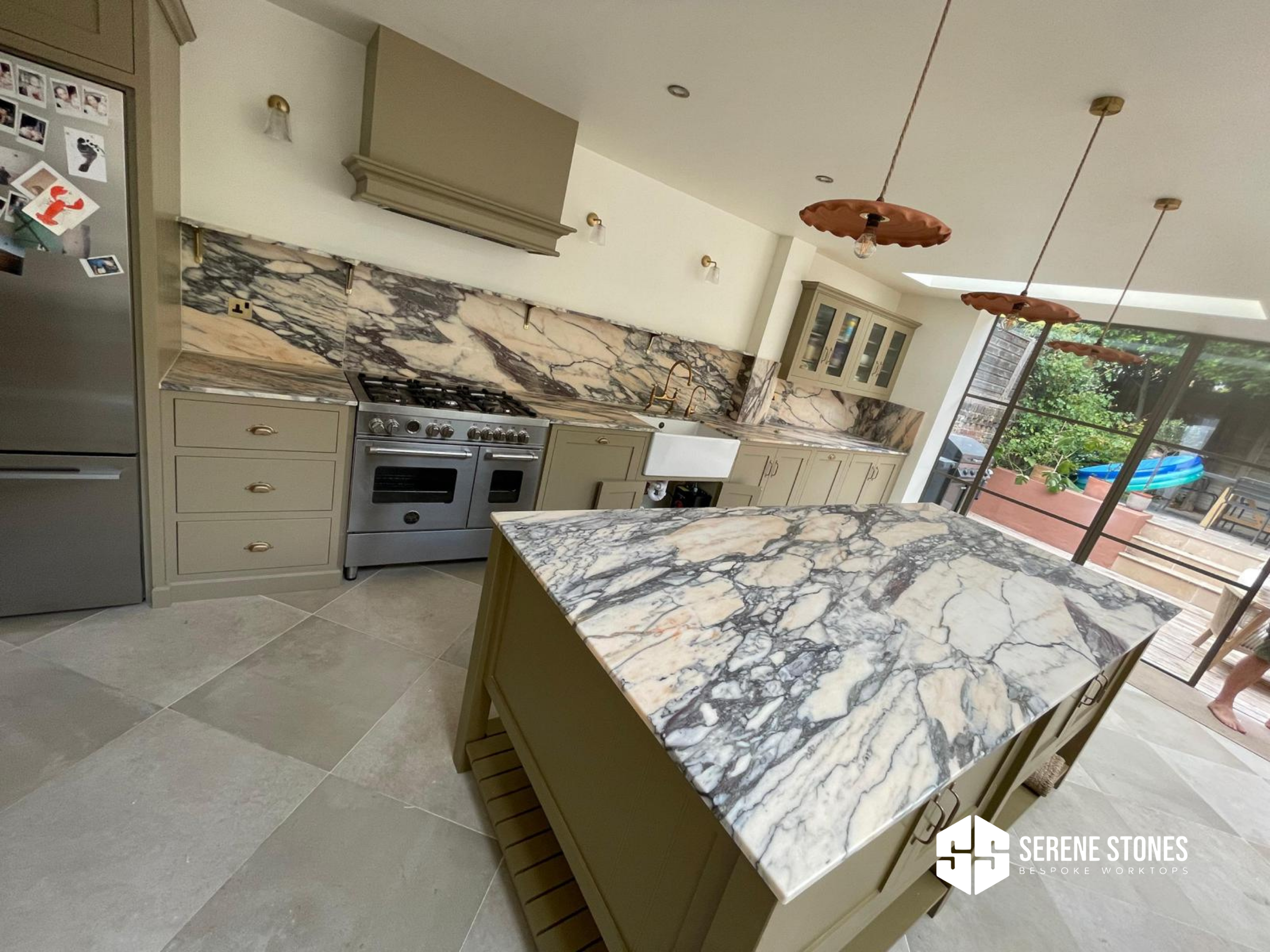Premium quartz worktop for modern kitchens by Serene Stones.