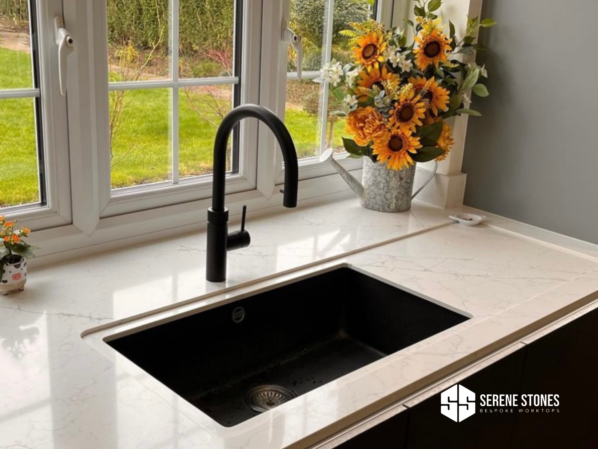 Stain-resistant worktops designed for effortless maintenance.